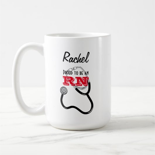 Mug Personnalisé Fier d'être un RN Je délégué Infirmiè (Gauche)