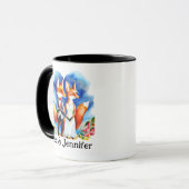 Mug Personnalisé Fox Couple Names (Devant gauche)