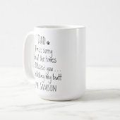 Mug Personnalisé Funny Chien Papa (Devant gauche)