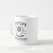 Mug Personnalisé Funny Custom ChatGPT Graduation (Devant gauche)