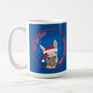 Mug Personnalisé Funny Donkey Père Noël Pun 2025 Holid