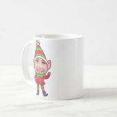 Mug Personnalisé Funny Elf Visage photo - Cadeau de No (Devant gauche)