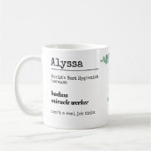 Mug Personnalisé Funny Hygiéniste Description de l'emp (Gauche)