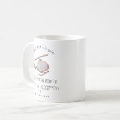 Mug Personnalisé Funny 'Life' Cute Helicopter Café (Devant gauche)