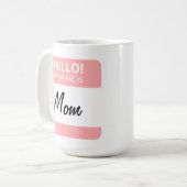 Mug Personnalisé Funny Mignonne Bonjour ! Mon Nom Est  (Devant gauche)