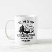 Mug Personnalisé Funny Sarcastic Camping (Gauche)
