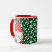 Mug personnalisé Gnome de Noël (Devant gauche)