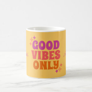 Mug Personnalisé Good Vibes Jaune