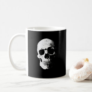 Mug Personnalisé Halloween Party Crâne noir et blanc P