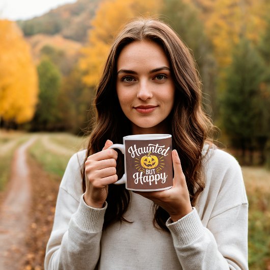 Mug Personnalisé Hanté Mais Heureux