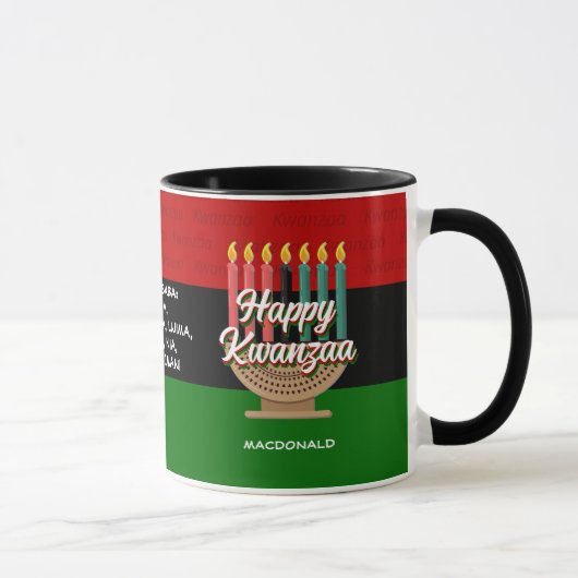 Mug Personnalisé HAPPY KWANZAA (Droite)
