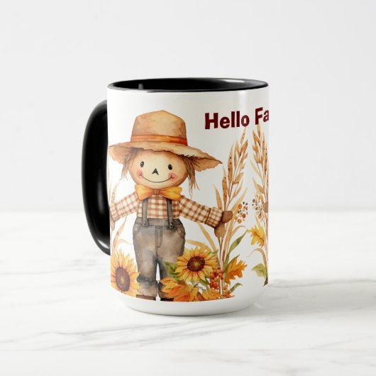 Mug Personnalisé Hello Fall Ya’All Coffee Cup, Fall (Devant gauche)