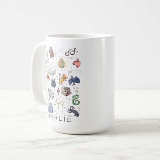 Mug Personnalisé | Icônes HARRY POTTER™ (Devant gauche)