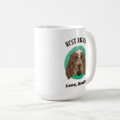 Mug Personnalisé Italien Chien Spinone Papa Texte Pers (Devant droit)