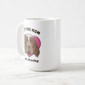 Mug Personnalisé Italien Spinone Chien Maman Texte Per (Devant gauche)