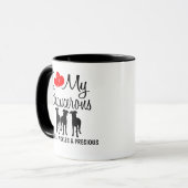 Mug Personnalisé J'Aime Mes Trois Beaucerons (Devant gauche)