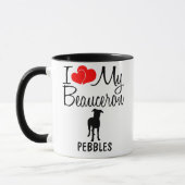 Mug Personnalisé J'Aime Mon Beauceron (Gauche)
