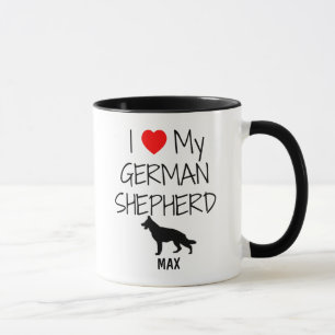 Mug Personnalisé J'Aime Mon Berger Allemand