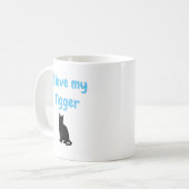 Mug Personnalisé, j'aime mon chat (Devant gauche)