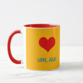 MUG PERSONNALISÉ "J'AMOUR SUPERBE DE DUPER VOUS ! " (Gauche)