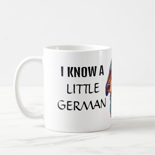 Mug Personnalisé Je connais un petit chien allemand Wi (Gauche)