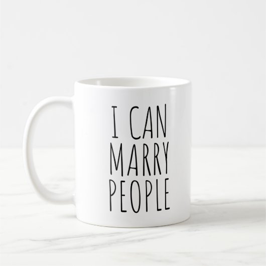 Mug Personnalisé Je peux épouser des gens Mariage Offr (Gauche)