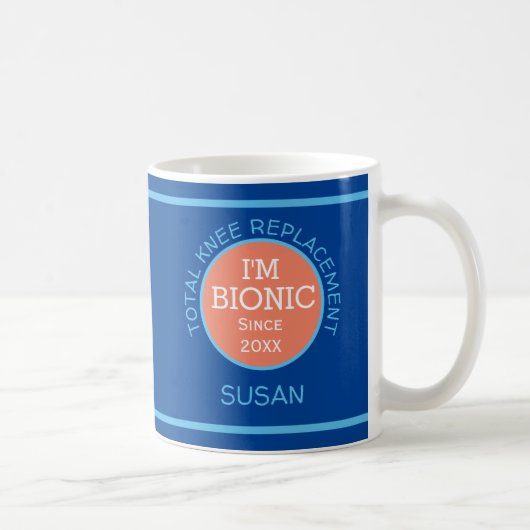Mug Personnalisé Je suis bionique (remplacement de KNE (Droite)