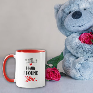 Mug Personnalisé Je t'ai trouvé, Saint Valentin
