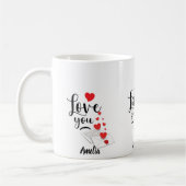 Mug personnalisé Je t'aime (Gauche)