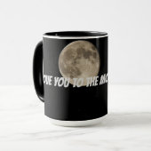 Mug Personnalisé Je t'aime à la Lune et retour (Devant gauche)