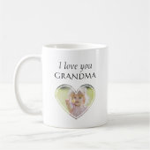 Mug Personnalisé Je t'aime Grand-mère Enfants Nom phot (Gauche)