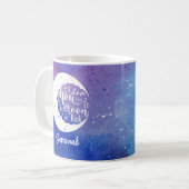 Mug Personnalisé je vous aime à la lune & dos (Devant gauche)