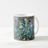 Mug Personnalisé Joli Fleur sauvage Whimsical Boho Tur (Devant droit)