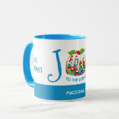 Mug Personnalisé | JOY TO THE WORLD Flags | Noël (Devant gauche)