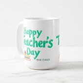 Mug personnalisé Joyeuse Fête des Enseignants (Devant gauche)