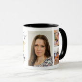 Mug Personnalisé Joyeux 50e anniversaire 5 Collage pho (Devant droit)