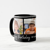 Mug Personnalisé Joyeux Anniversaire 3 Photo Collage n (Devant gauche)