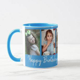 Mug Personnalisé Joyeux Anniversaire 5 Photo Collage B