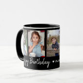 Mug Personnalisé Joyeux Anniversaire 5 Photo Collage n (Devant gauche)