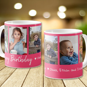 Mug Personnalisé Joyeux Anniversaire 5 Photo Collage r
