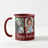 Mug Personnalisé Joyeux anniversaire grand-mère cinq p (Gauche)