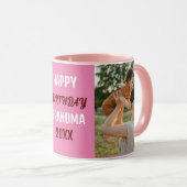 Mug Personnalisé Joyeux Anniversaire Grand-mère Photo (Devant droit)
