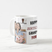 Mug Personnalisé Joyeux Anniversaire Grand-mère Photo  (Devant gauche)