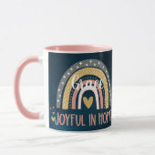 Mug Personnalisé Joyeux dans l'espoir Christian Rainbo (Gauche)