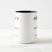 Mug personnalisé Joyeux Noël Fêtes de fin d'année (Centre)