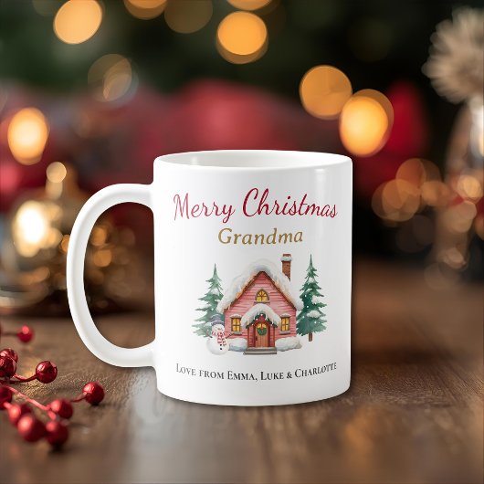 Mug personnalisé Joyeux Noël Mémé