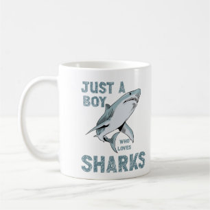 Mug Personnalisé Juste un garçon qui aime les requins 