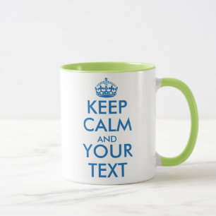 Mug personnalisé Keep Calm et votre texte