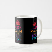 Mug Personnalisé KEEP CALM Faites Multicolore votre te (Devant droit)