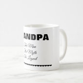 Mug personnalisé « L'Homme La Légende » (Devant droit)